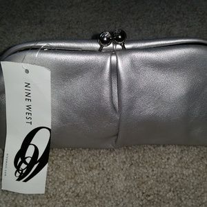 Nine West Silver Clutch